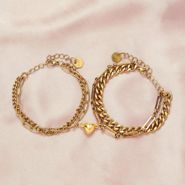 Love Lock Heart Bracelet For couple - Image 3