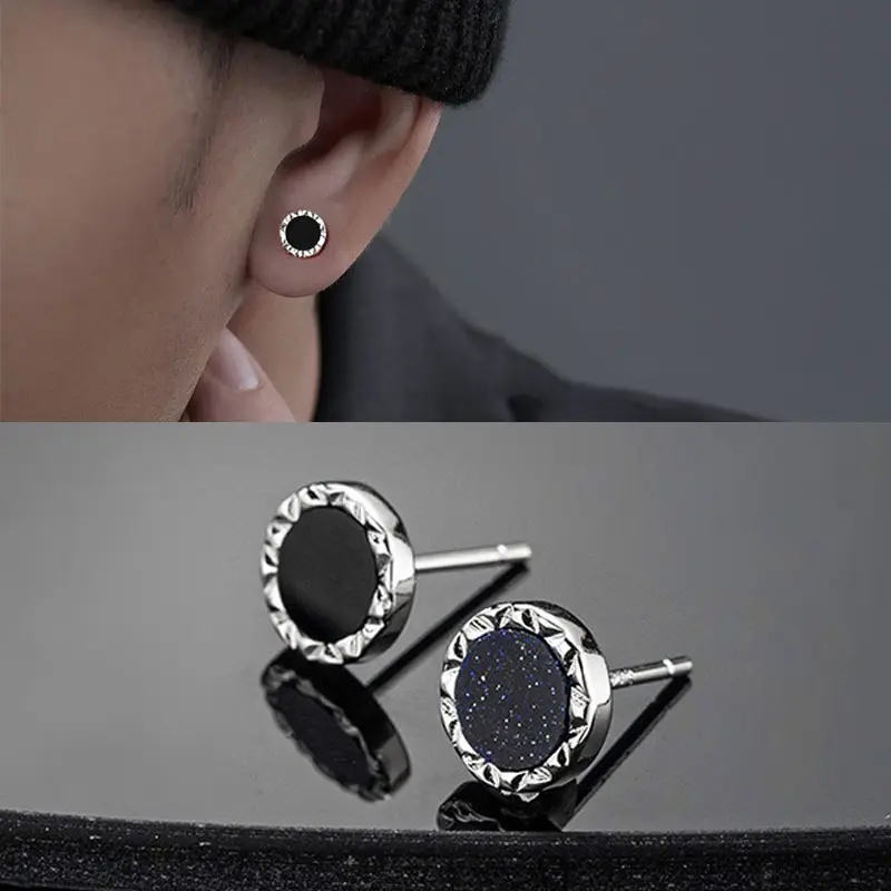 Black Beaten Studs