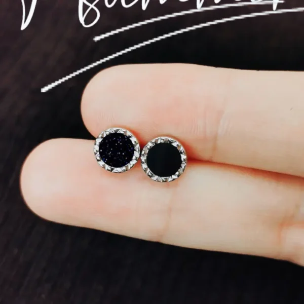 Black Beaten Studs - Image 3