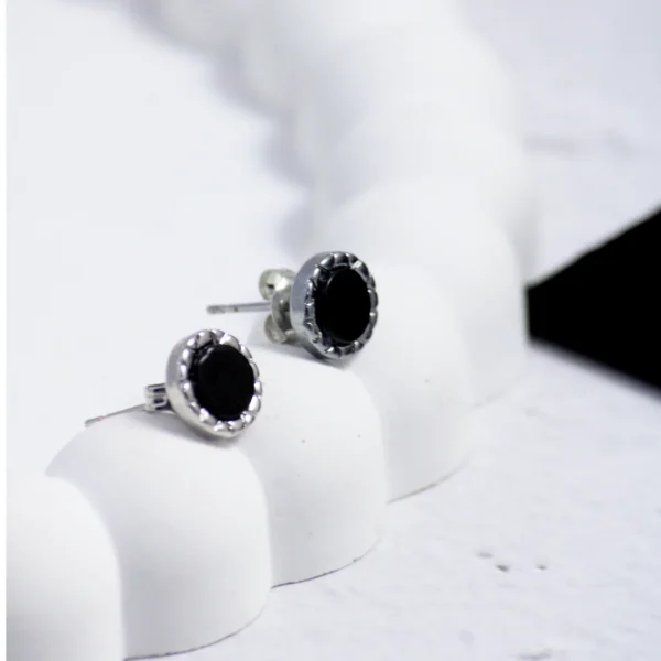 Black Beaten Studs - Image 4